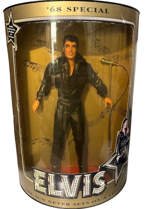 Hasbro Other - Elvis Presley 68 Special Collectors Edition Doll With Mic & Stand